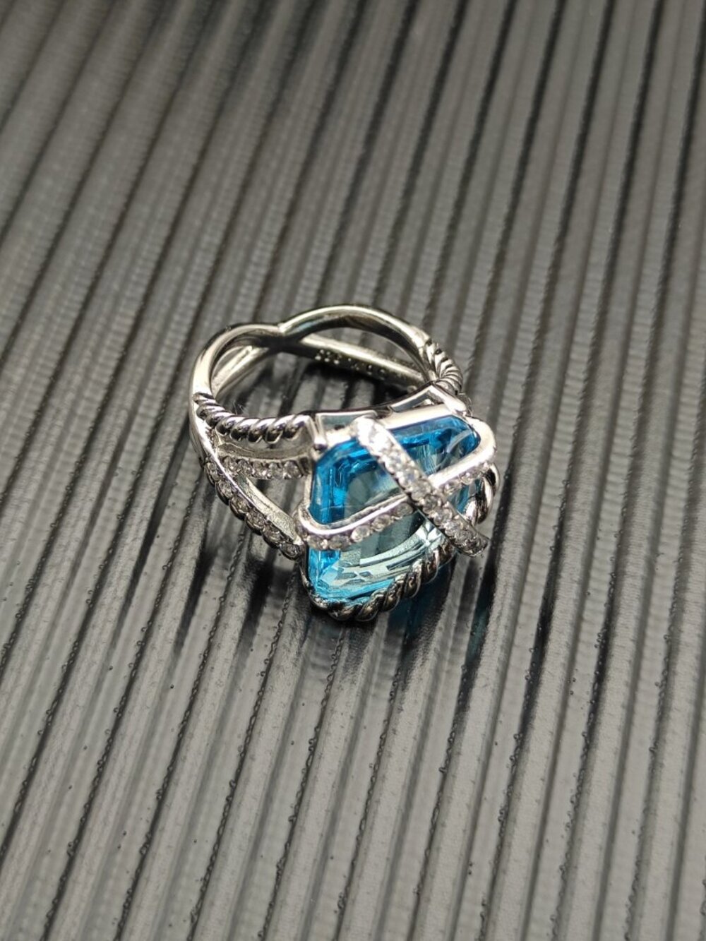 David Yurman 925 Silver Ring with Original Pouch - Picture 4 of 5